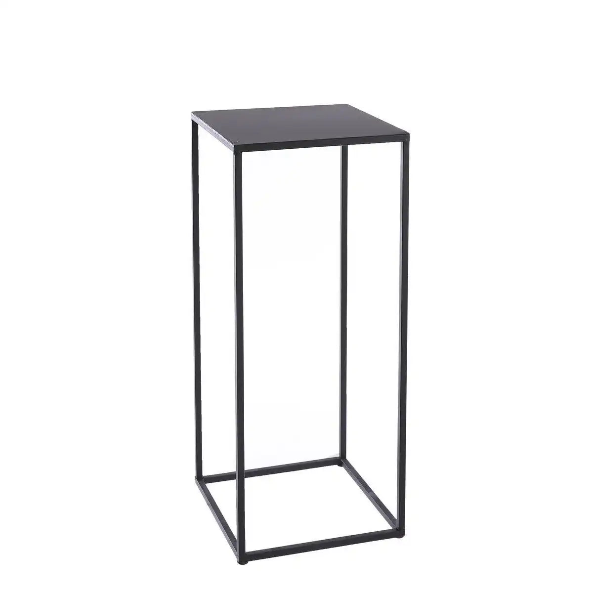 Quinty Beistelltisch – 3er-Set – L30 x B30 x H70 cm – Metall – Schwarz - HomeDesign Knaus