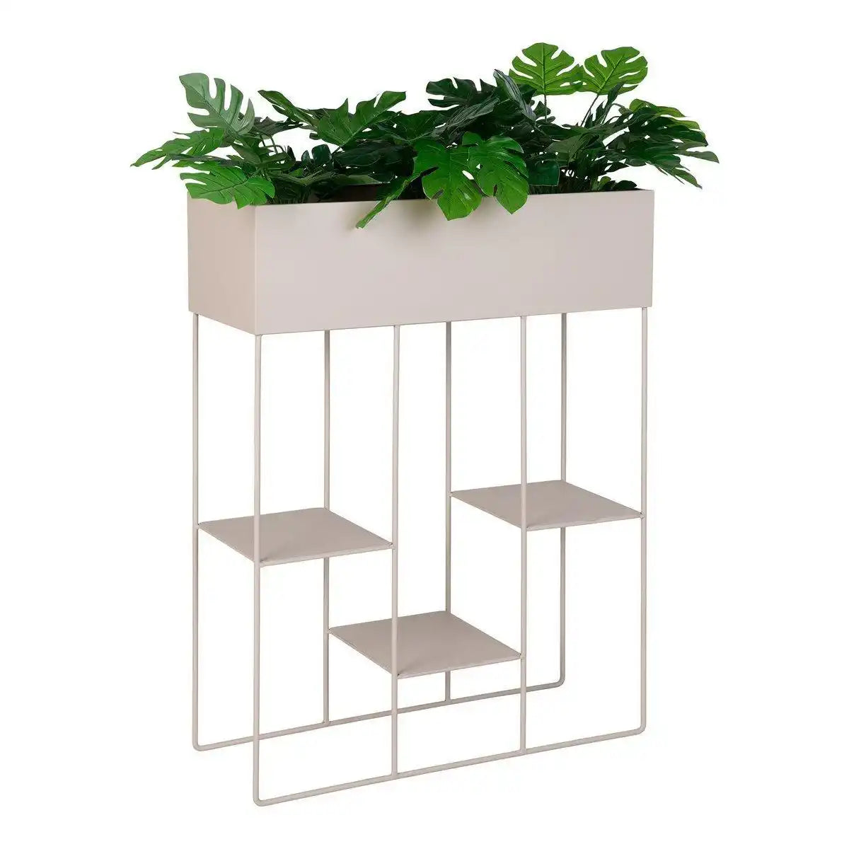 Rabo Planter - Pflanzgefäß, Stahl, 3 Regale, Sand, 25x60x80 cm - HomeDesign Knaus