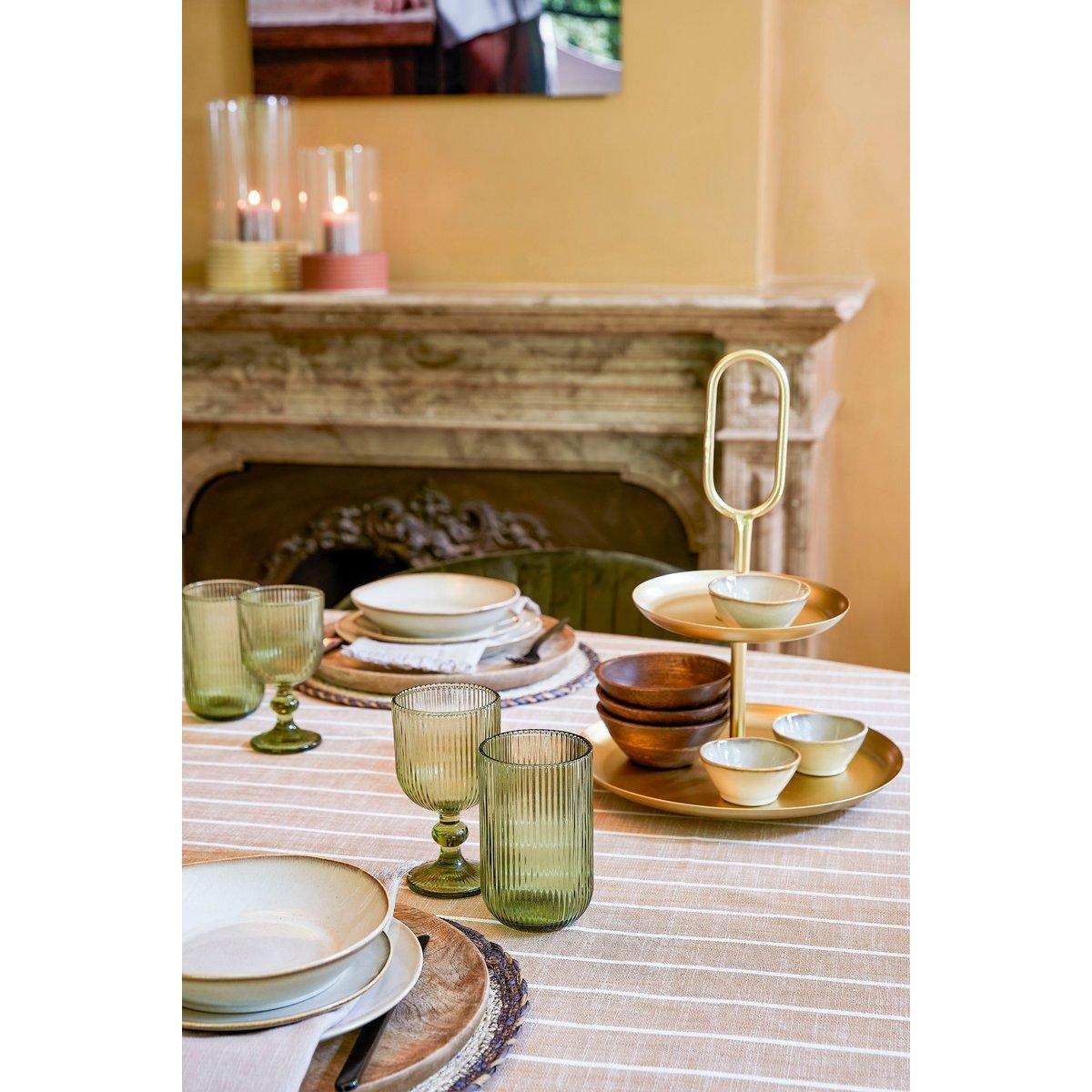 Rama Etagere 2 Ebenen – L28 x B28 x H36 cm – Metall – Gold - HomeDesign Knaus