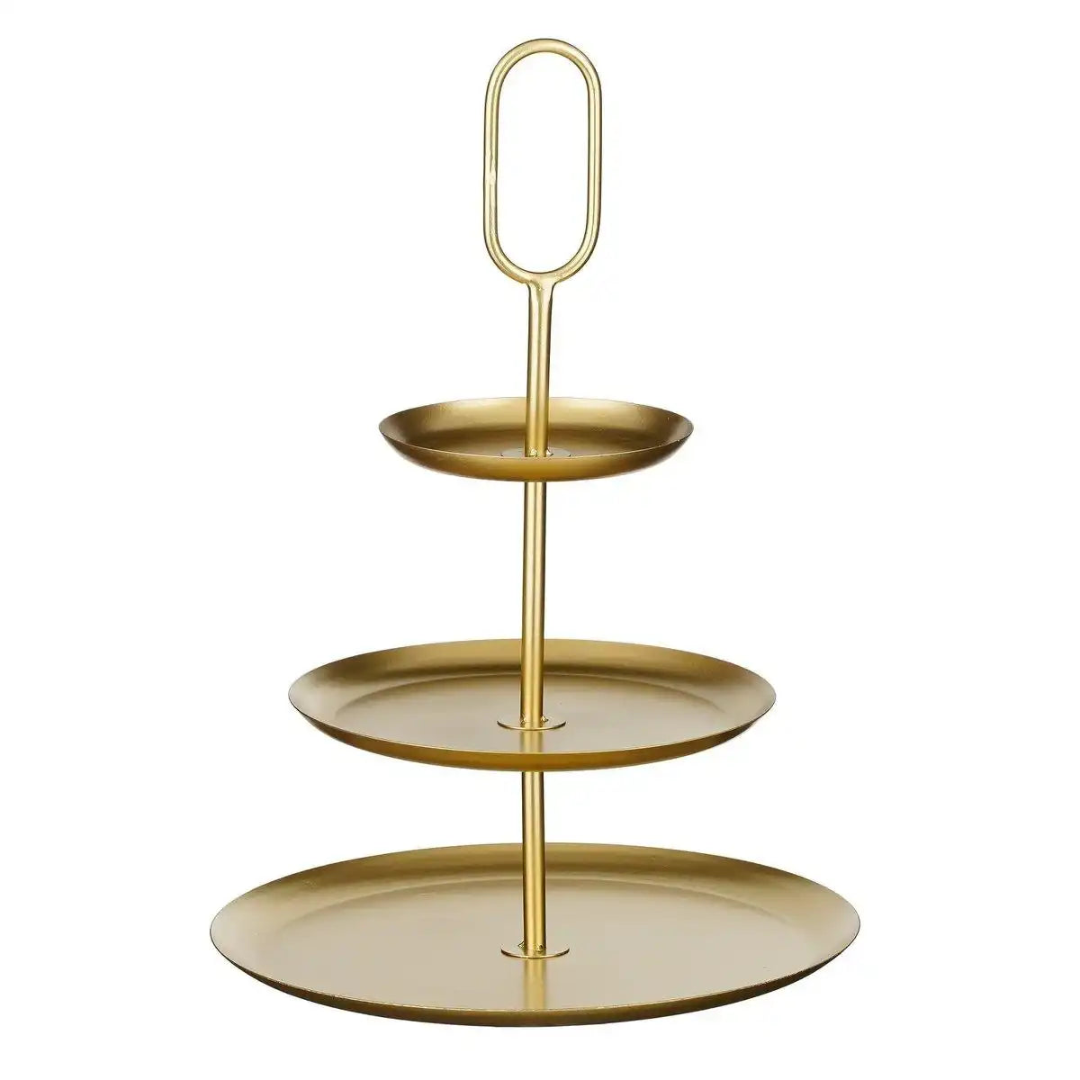 Rama Etagere 3 Ebenen – L38 x B38 x H55 cm – Metall – Gold - HomeDesign Knaus