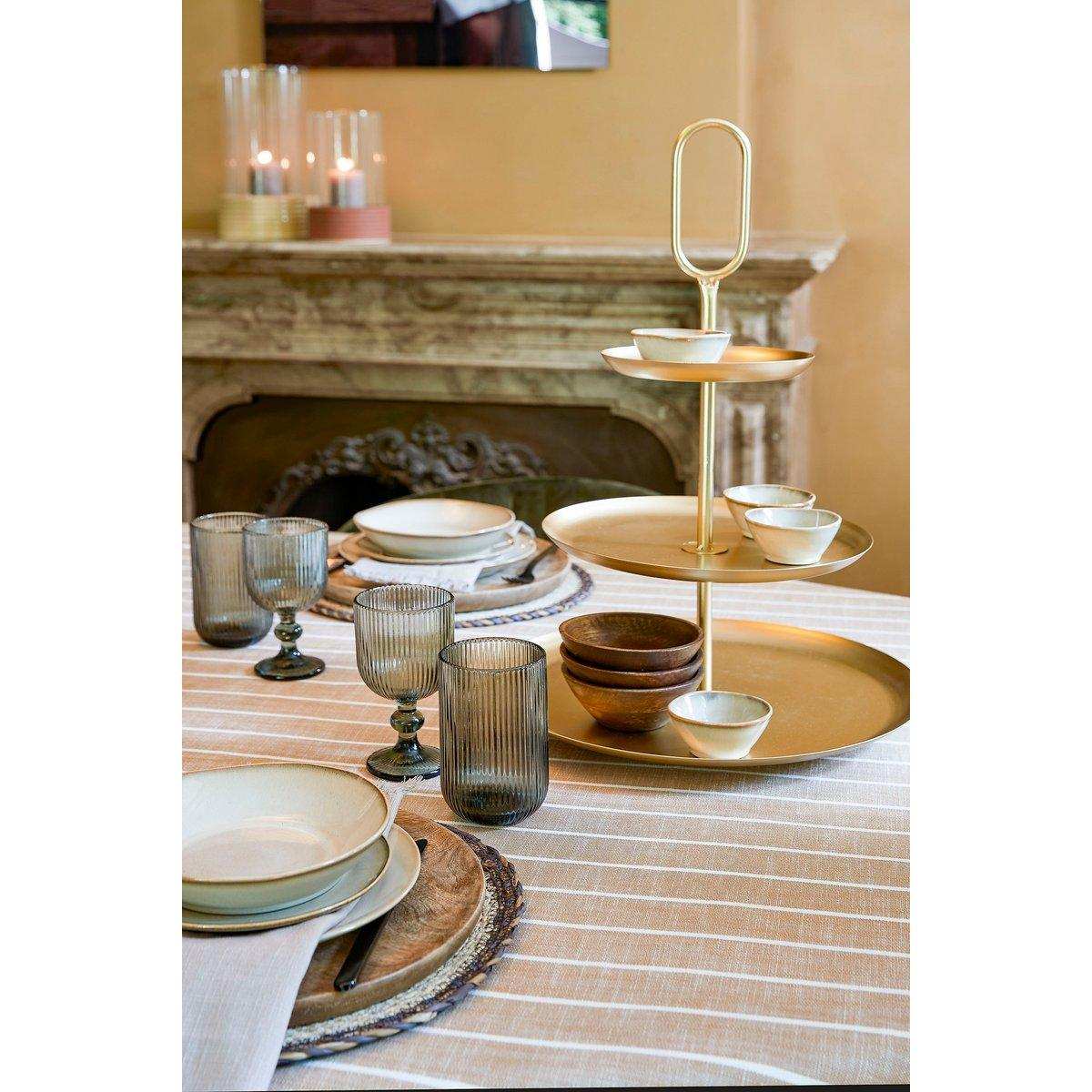 Rama Etagere 3 Ebenen – L38 x B38 x H55 cm – Metall – Gold - HomeDesign Knaus