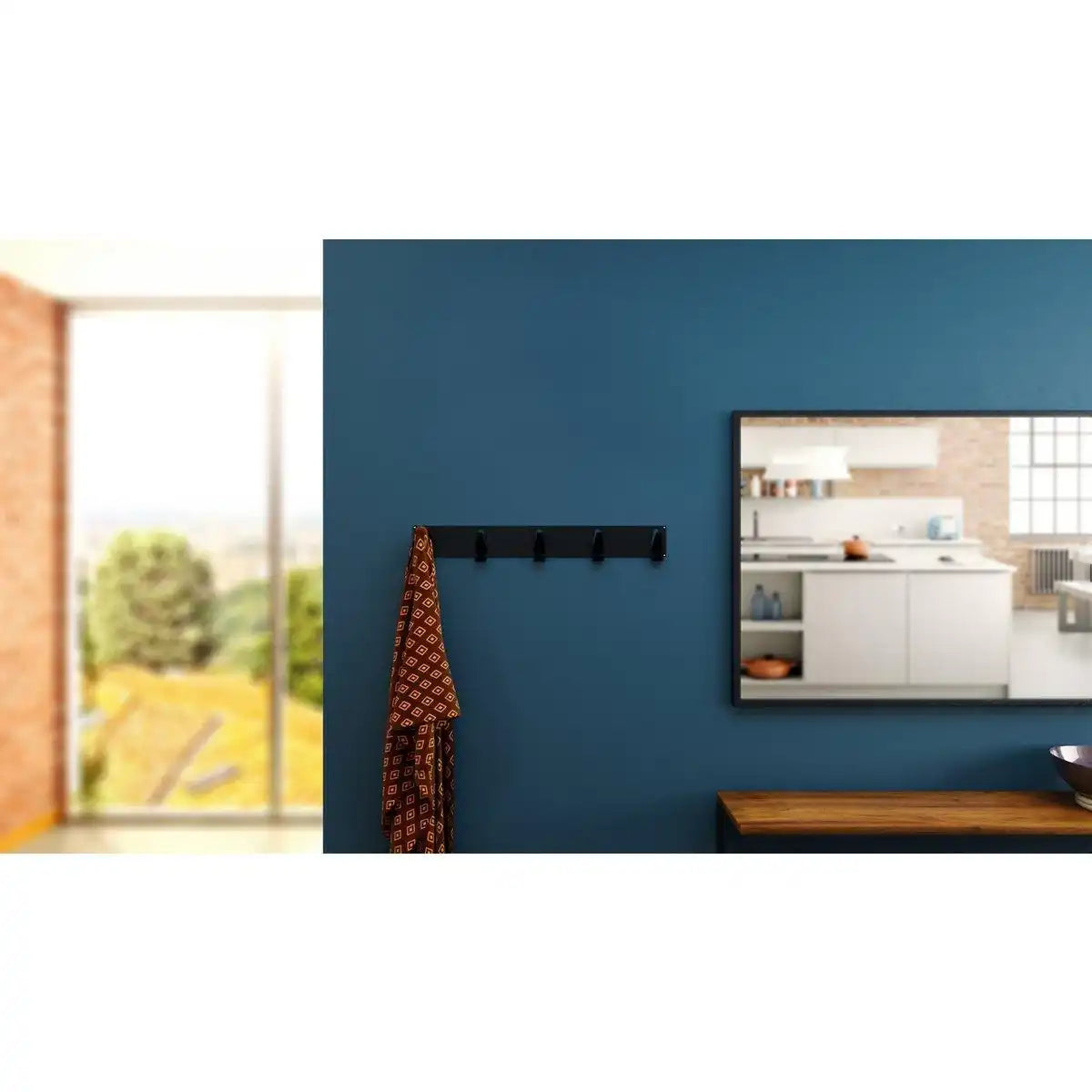 Raw XL Five Industrial Wandgarderobe Garderobenleiste 10 Kleiderhacken - HomeDesign Knaus