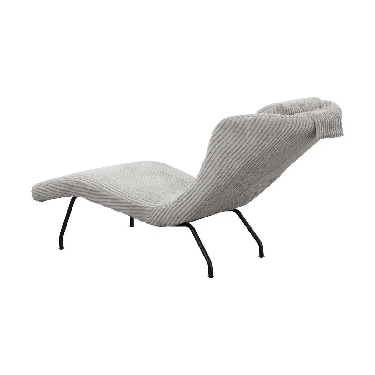 Relaxliege hellgrau Texturstoff - HomeDesign Knaus