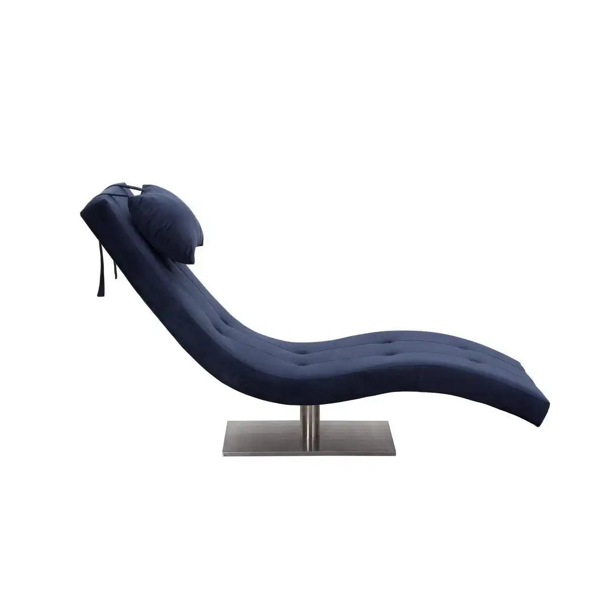 Relaxliege Samt blau - HomeDesign Knaus