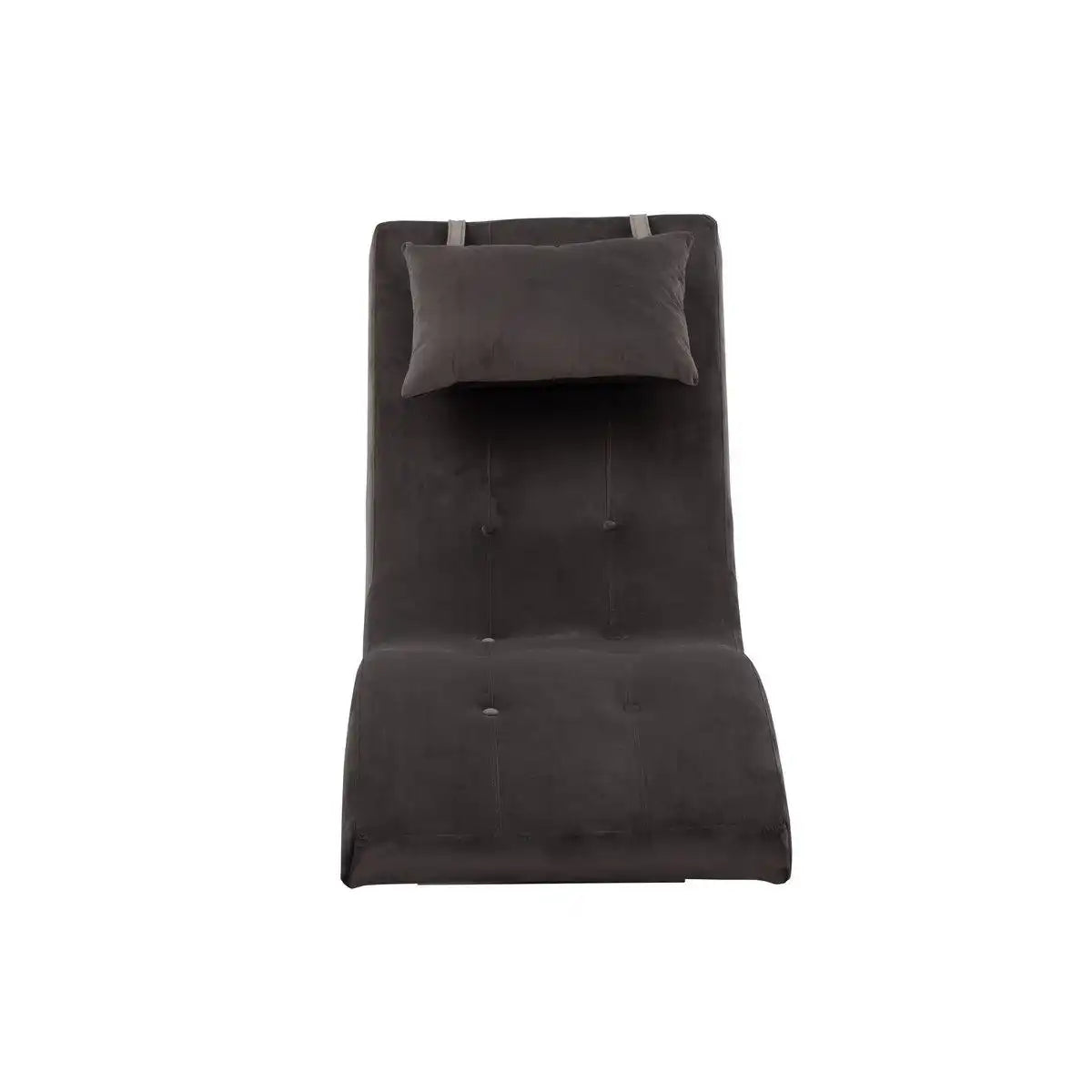 Relaxliege Samt grau - HomeDesign Knaus