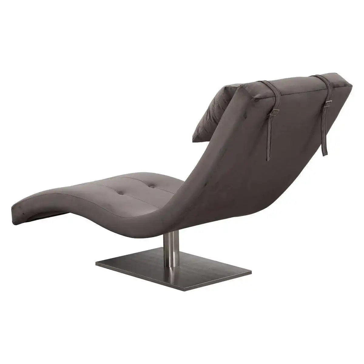 Relaxliege Samt grau - HomeDesign Knaus
