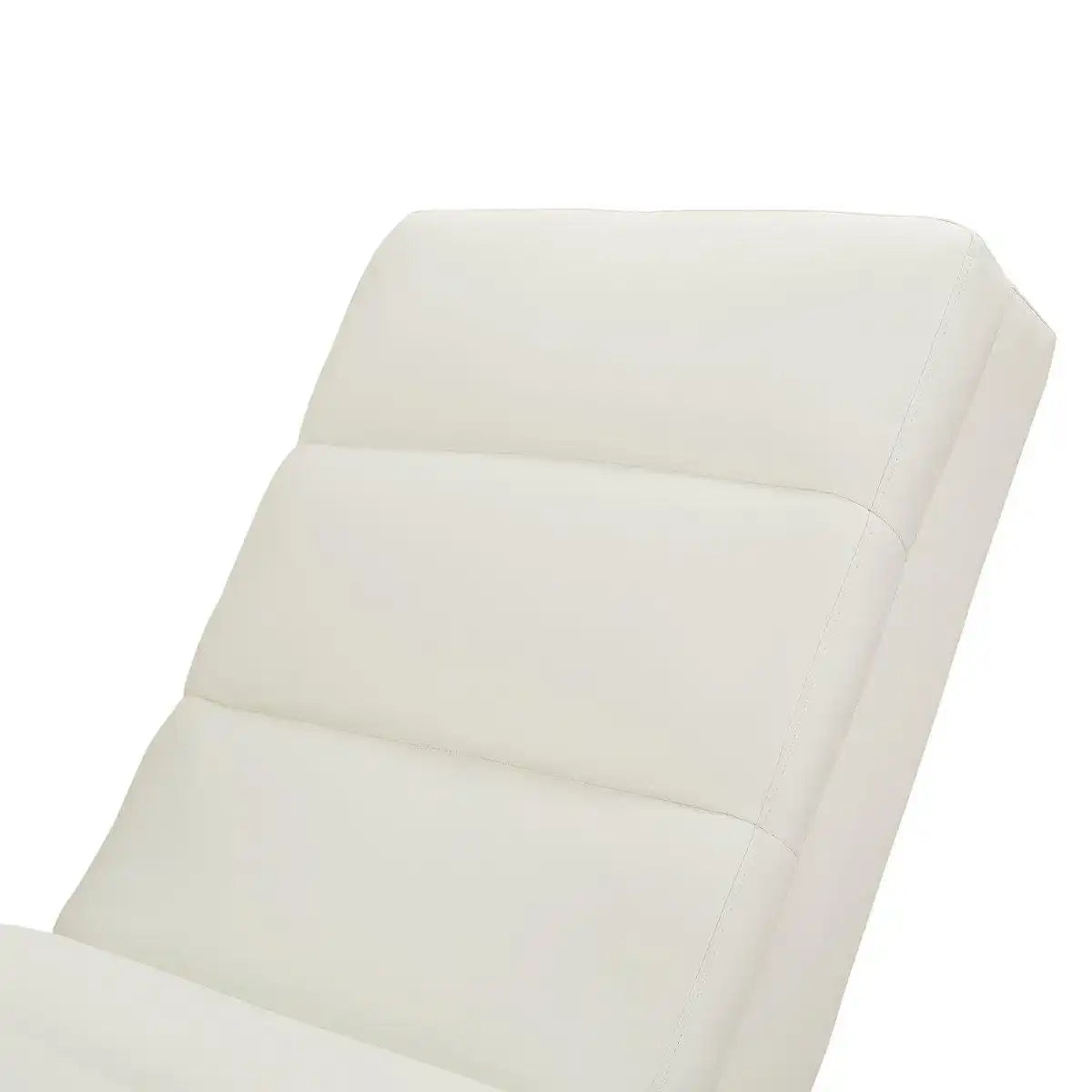 Relaxliege weiß Kunstleder-Optik - HomeDesign Knaus