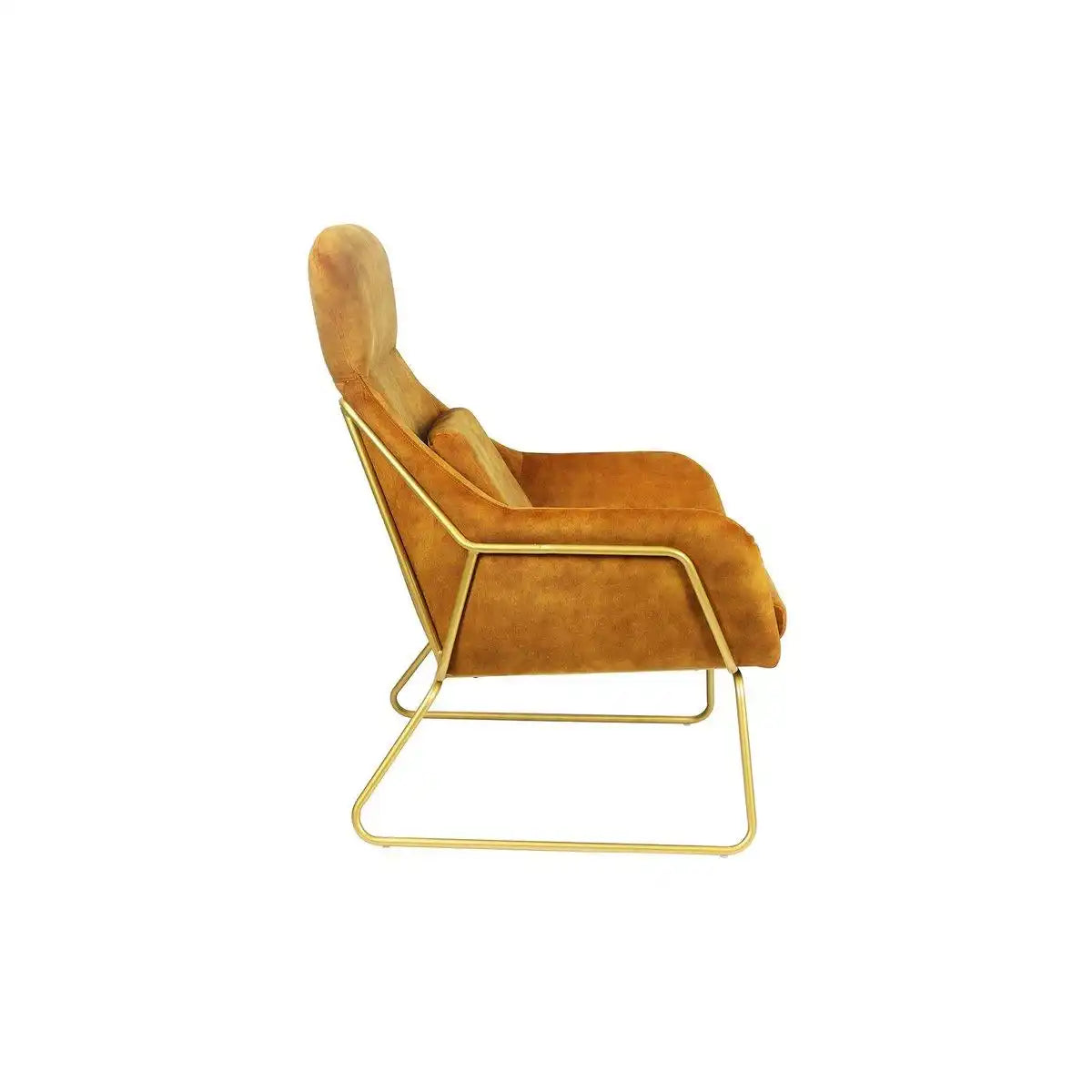 Relaxsessel aus Samtvelours Gold - HomeDesign Knaus