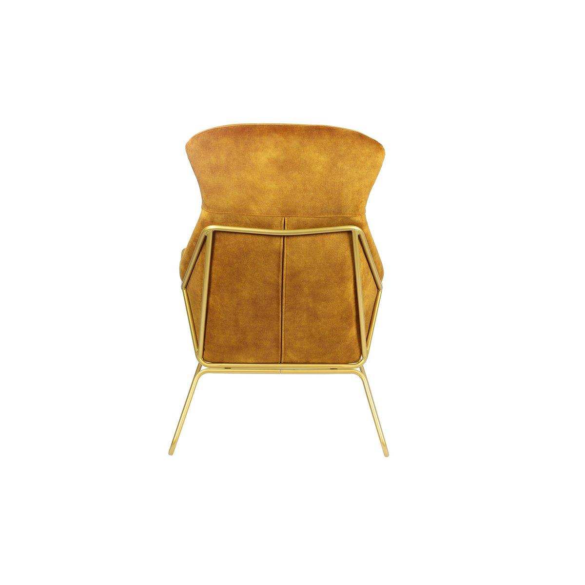 Relaxsessel aus Samtvelours Gold - HomeDesign Knaus