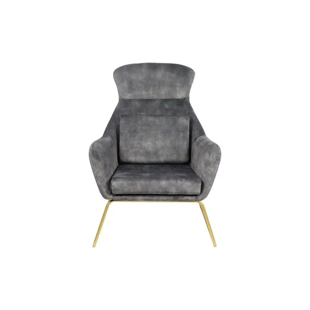 Relaxsessel aus Samtvelours Grau - HomeDesign Knaus