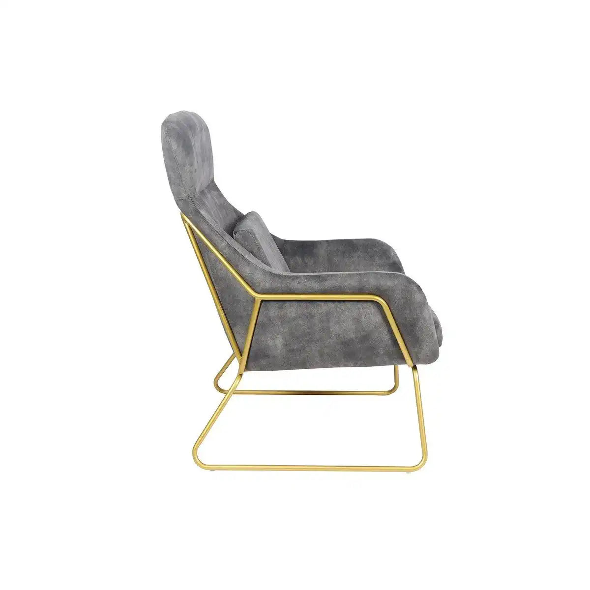 Relaxsessel aus Samtvelours Grau - HomeDesign Knaus