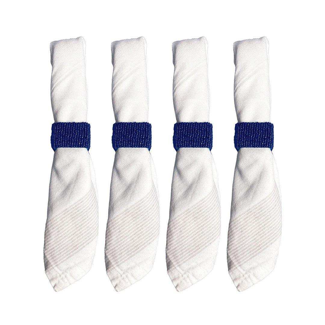Retanguläre Handtücher für rechteckige blaue Perle - Los 4 - HomeDesign Knaus