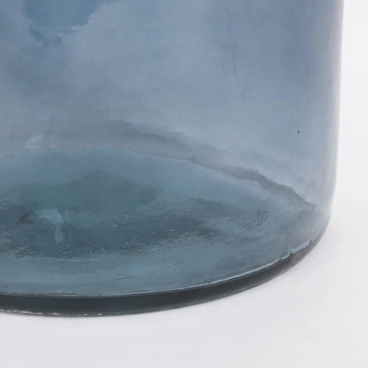 Rioja-Flaschenvase – H100 x Ø21 cm – recyceltes Glas – Hellblau - HomeDesign Knaus