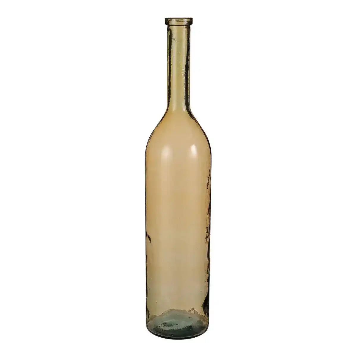 Rioja-Flaschenvase – H100 x Ø21 cm – recyceltes Glas – Ocker - HomeDesign Knaus