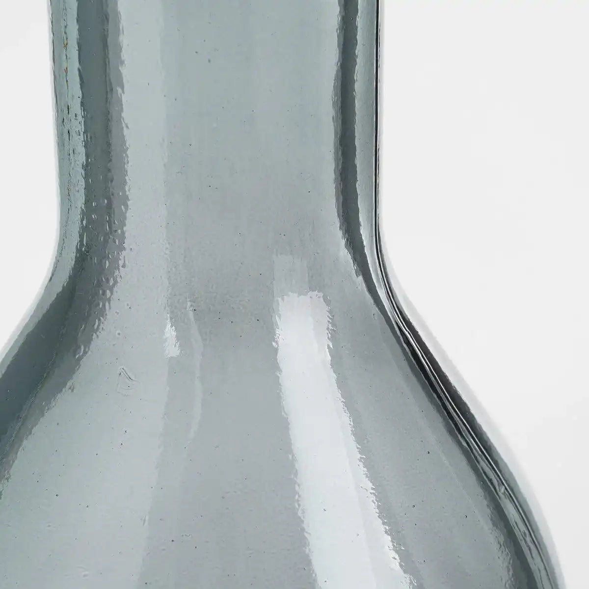 Rioja-Flaschenvase – H75 x Ø18 cm – recyceltes Glas – Dunkelgrau - HomeDesign Knaus