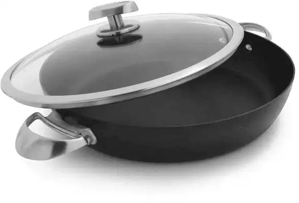 Robuste Chefpfanne mit Deckel alle Herdarten Handgegossen Pro IQ 32 cm - HomeDesign Knaus