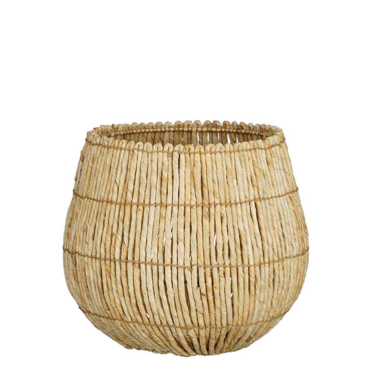 Ronda Aufbewahrungskorb – 2er-Set – H40 x Ø44 cm – Hellbraun - HomeDesign Knaus