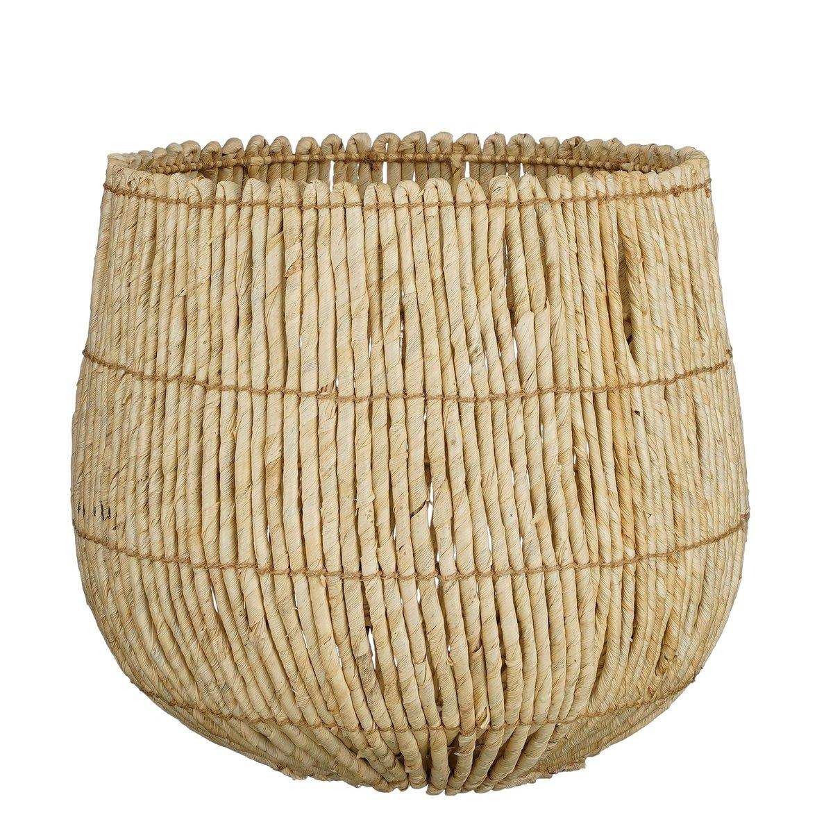 Ronda Aufbewahrungskorb – 2er-Set – H40 x Ø44 cm – Hellbraun - HomeDesign Knaus