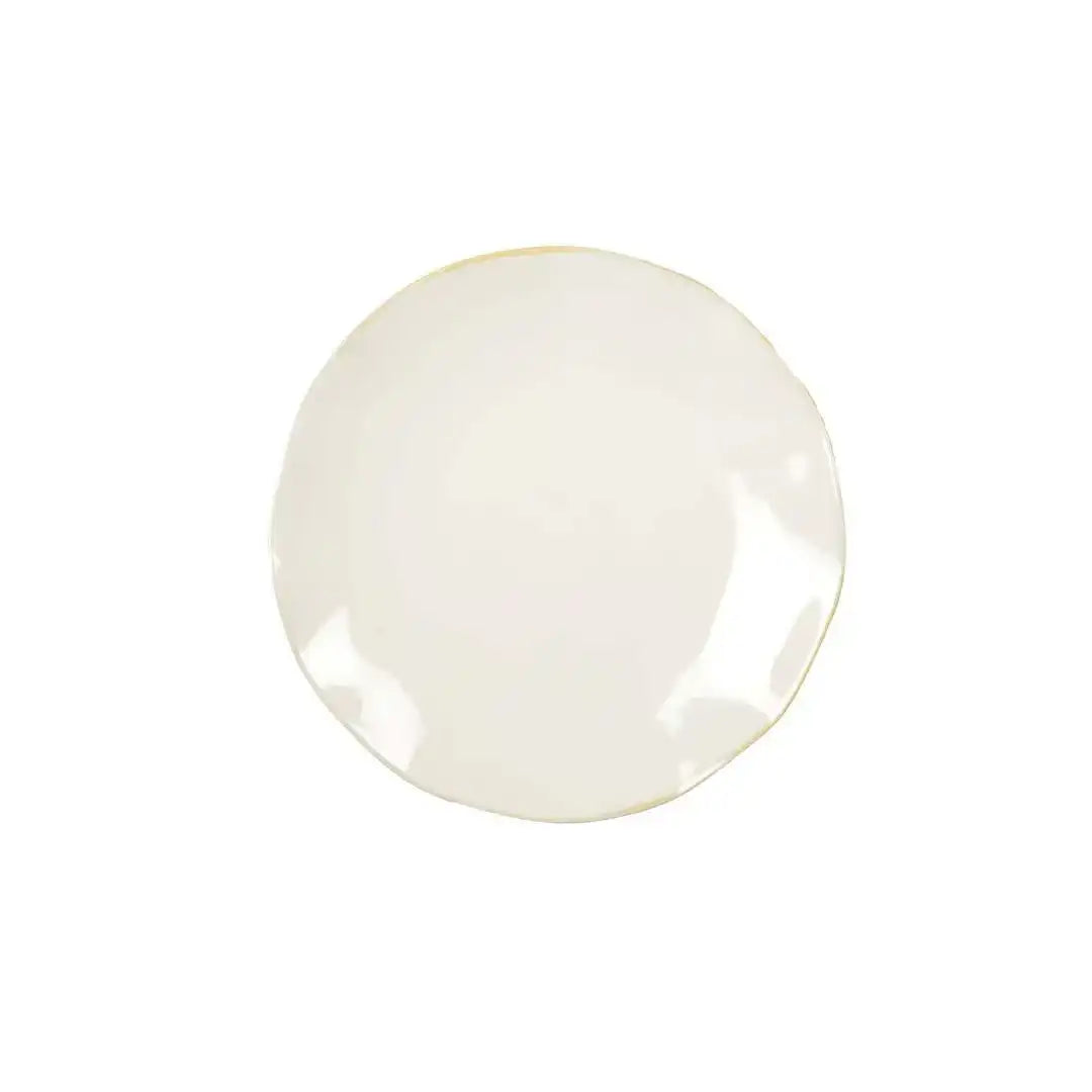 Rosa weiße Dessertplatte 20x20x2cm - HomeDesign Knaus