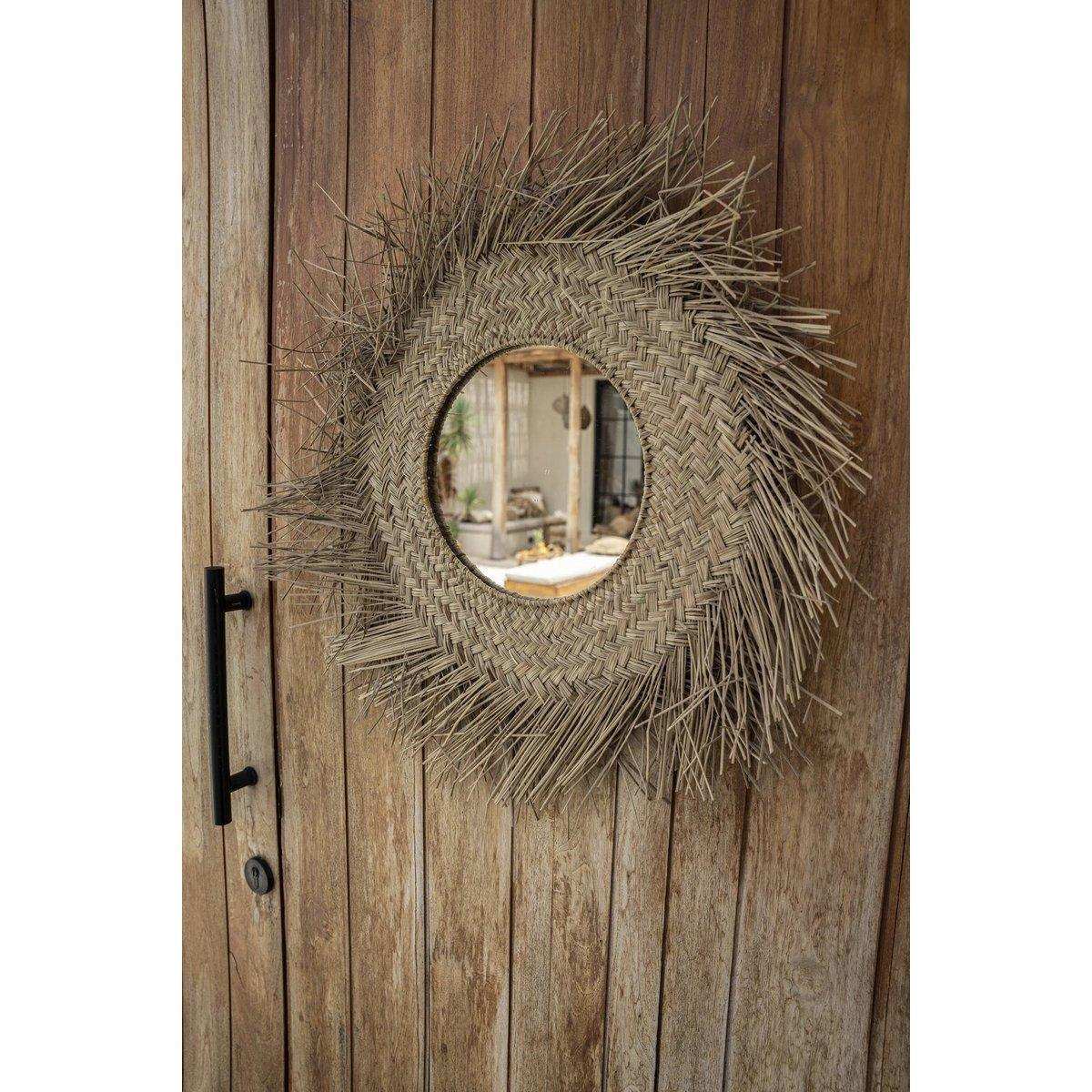 Rotan Spiegel Wandspiegel Natur - HomeDesign Knaus