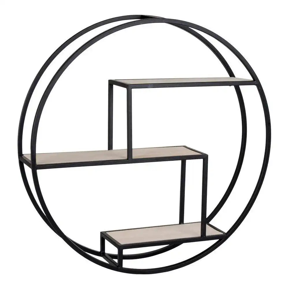 Rotterdam Regal - Schwarz/Natur - HomeDesign Knaus