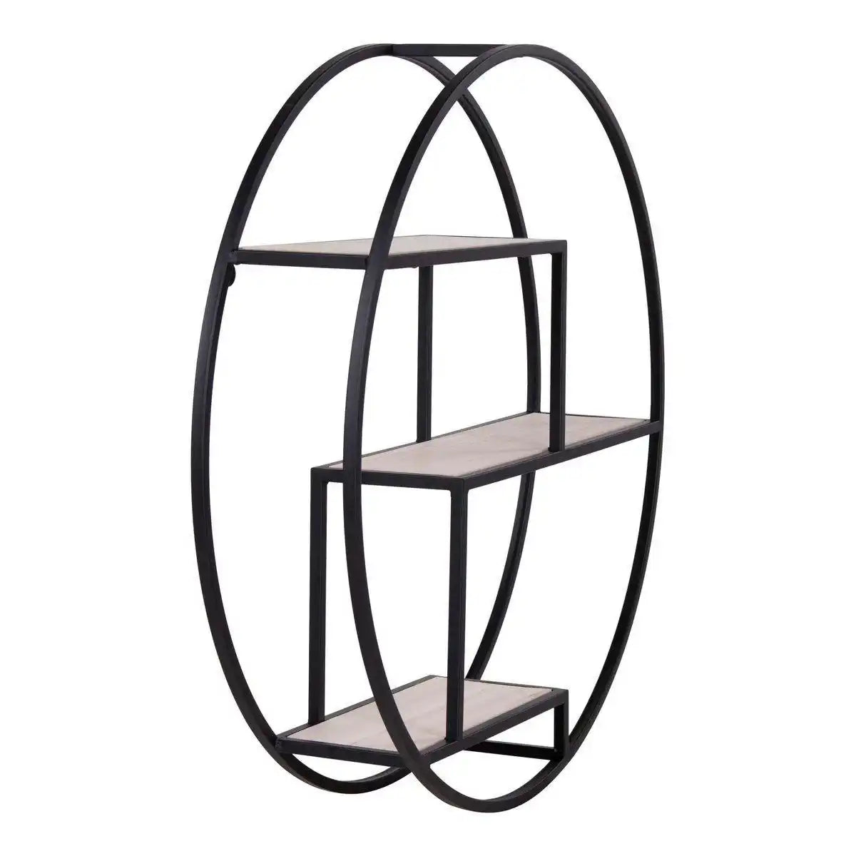 Rotterdam Regal - Schwarz/Natur - HomeDesign Knaus