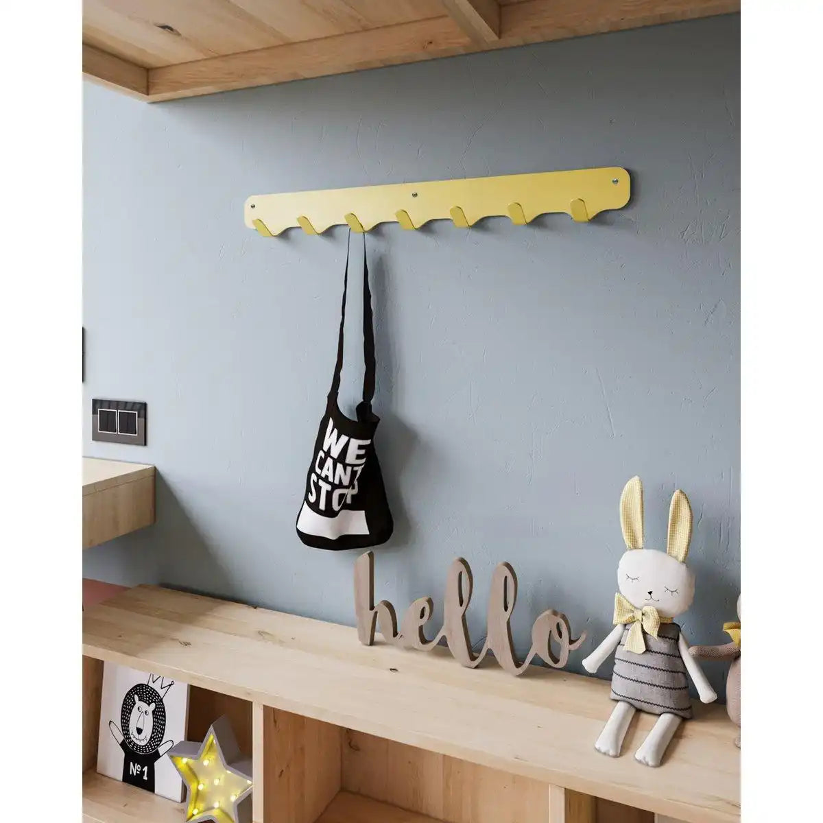 Rounded Wandgarderobe 7 Garderobenhaken Gardrobenleiste - HomeDesign Knaus