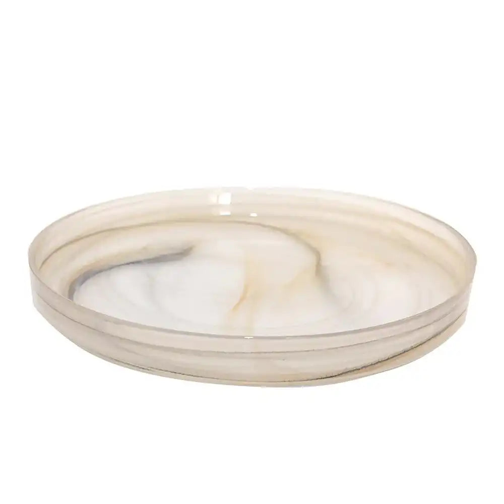 Runde Sahara -Glasschale 33x33x3,5 cm - HomeDesign Knaus