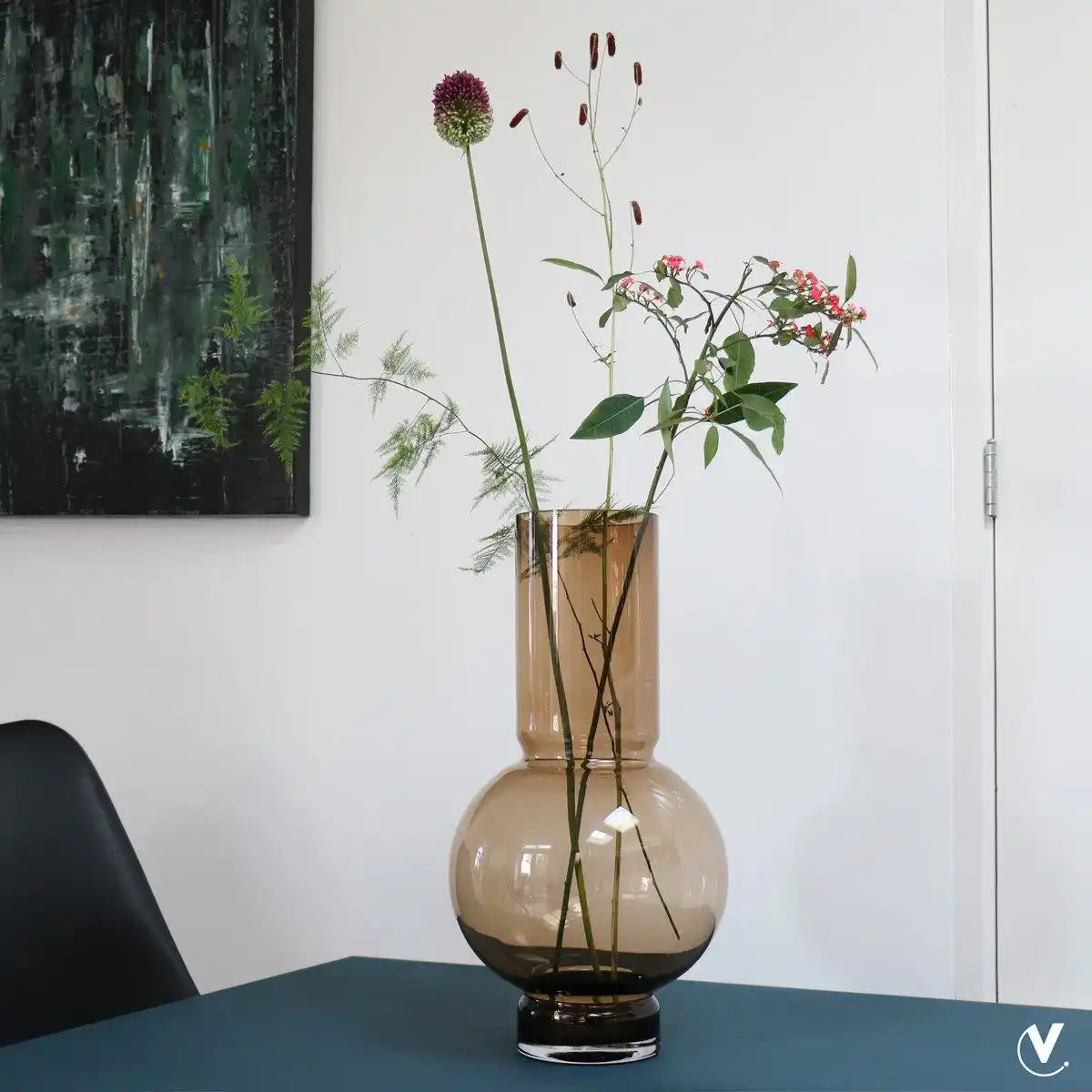 Sado groß taupe Ø25 x H50 cm - HomeDesign Knaus