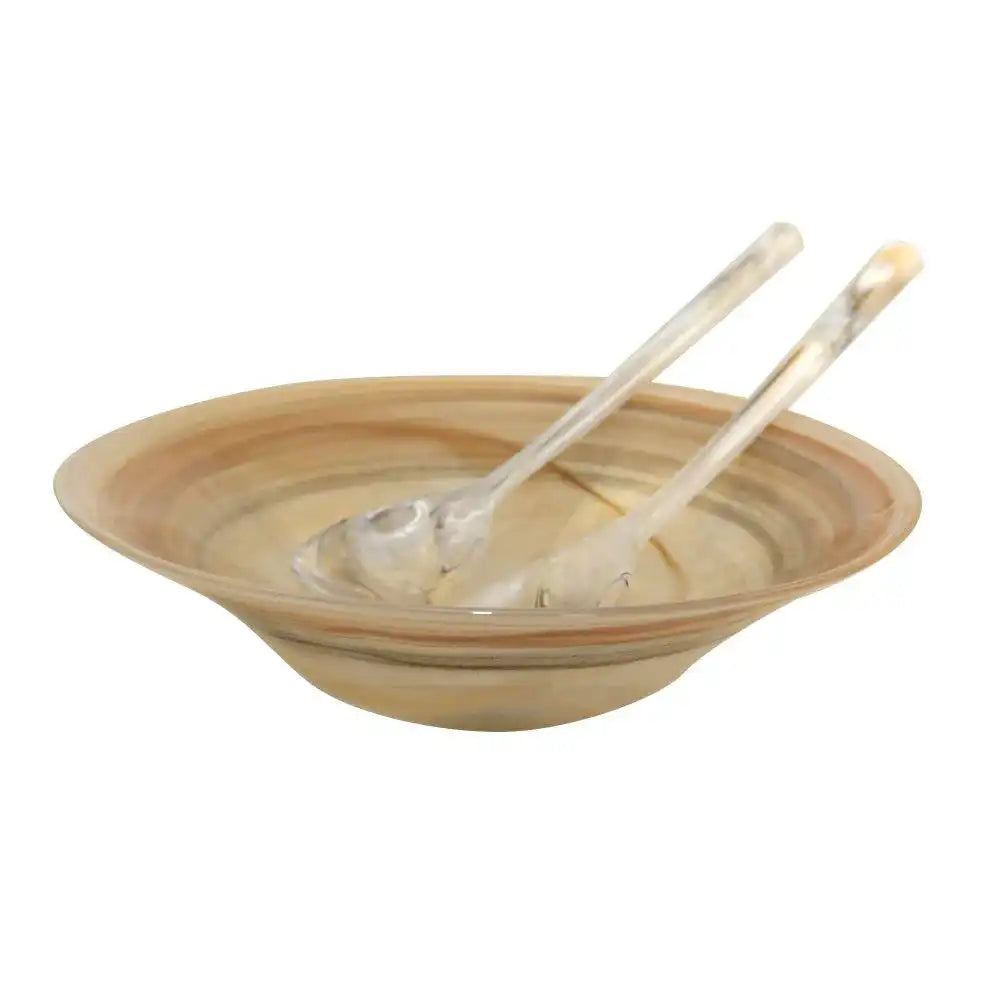 Sahara Glass Bowl 30x30x7,5 cm - HomeDesign Knaus