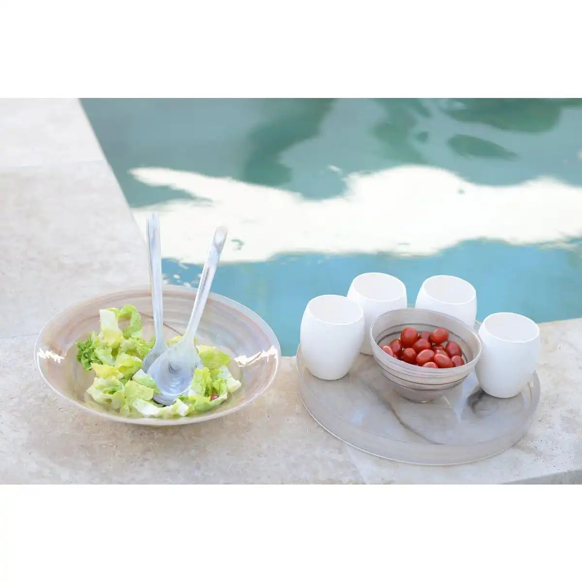 Salat mit Marmorharz bedeckt - HomeDesign Knaus