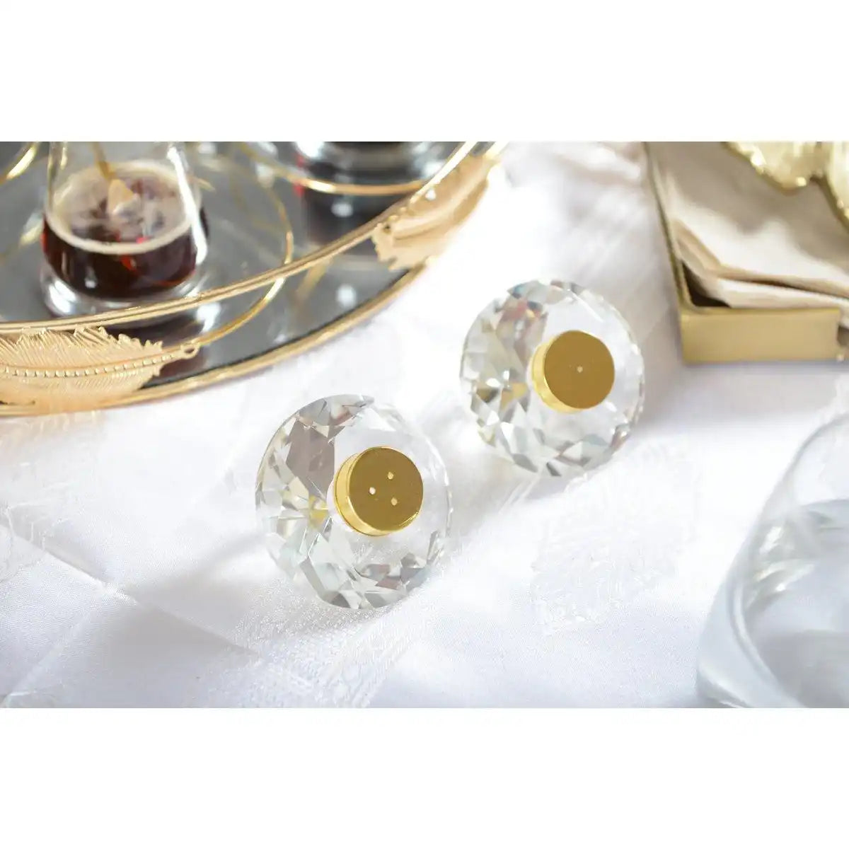 Saliere und Pfefferkristall 7 cm Dore - HomeDesign Knaus