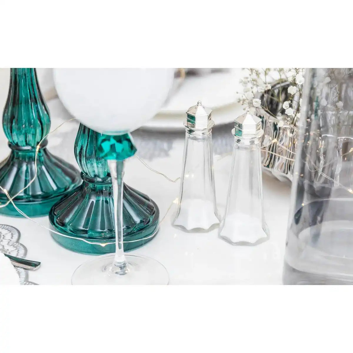 SALIERE UND POIVRIERE ARGENT 4,6X4,6X11,5CM - HomeDesign Knaus