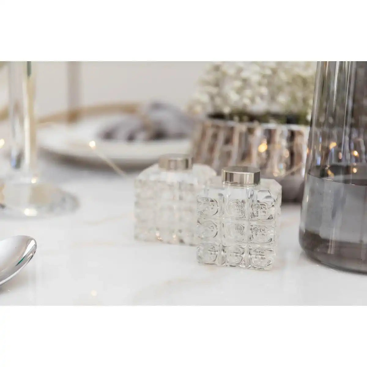 SALZ- UND PFEFFERSTREUER SILBERFLIESEN 5X5X5CM - HomeDesign Knaus