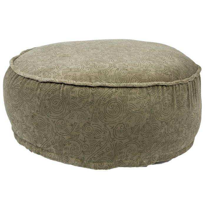 Samt-Bodenkissen Delfna oliv 65x25 - HomeDesign Knaus