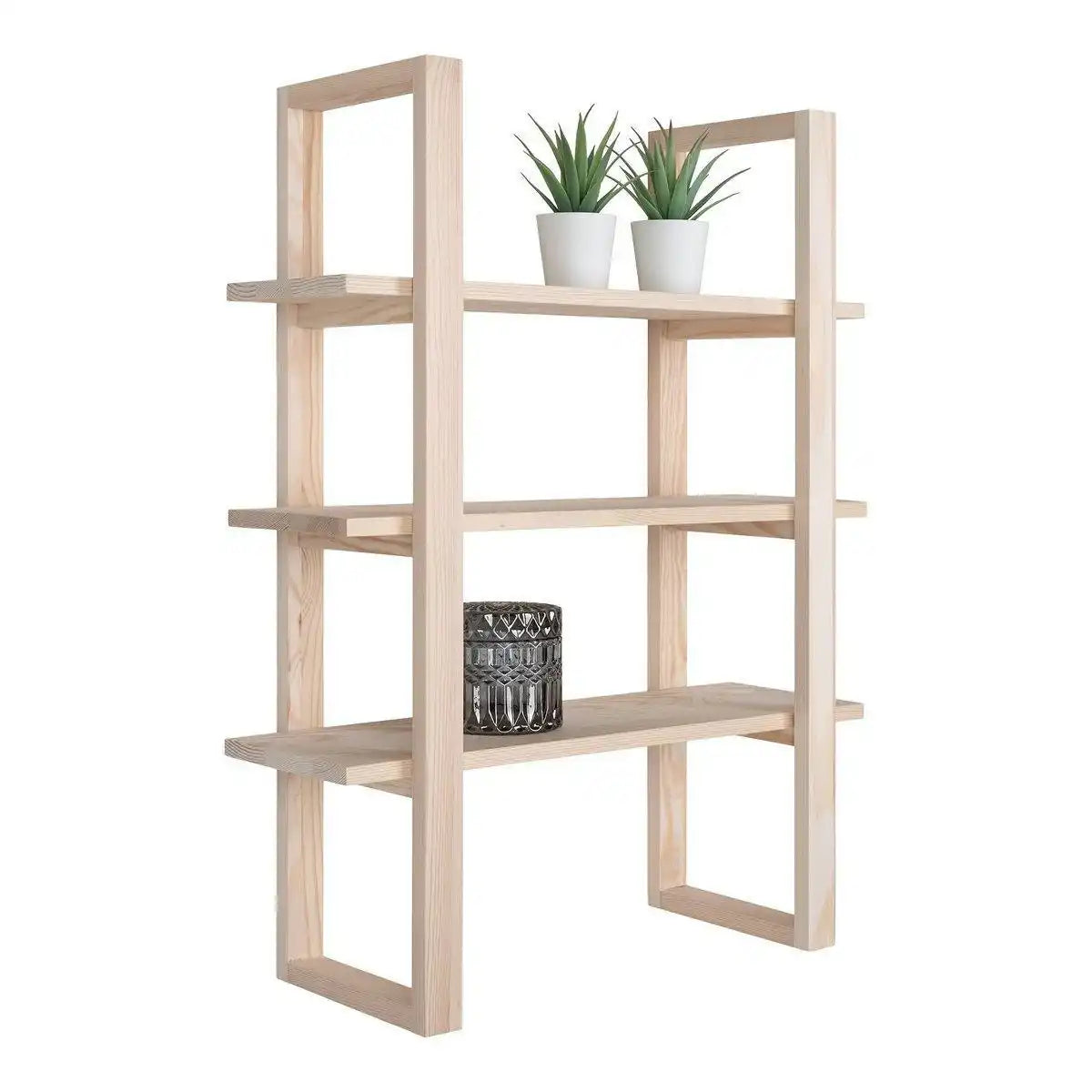 Santiago Shelf - Regal, Paulownia-Holz, Natur, 48x63 cm - HomeDesign Knaus