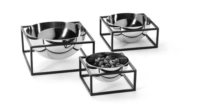 Schale im Ständer Gestell aus pulverbeschichtetem Metall - HomeDesign Knaus