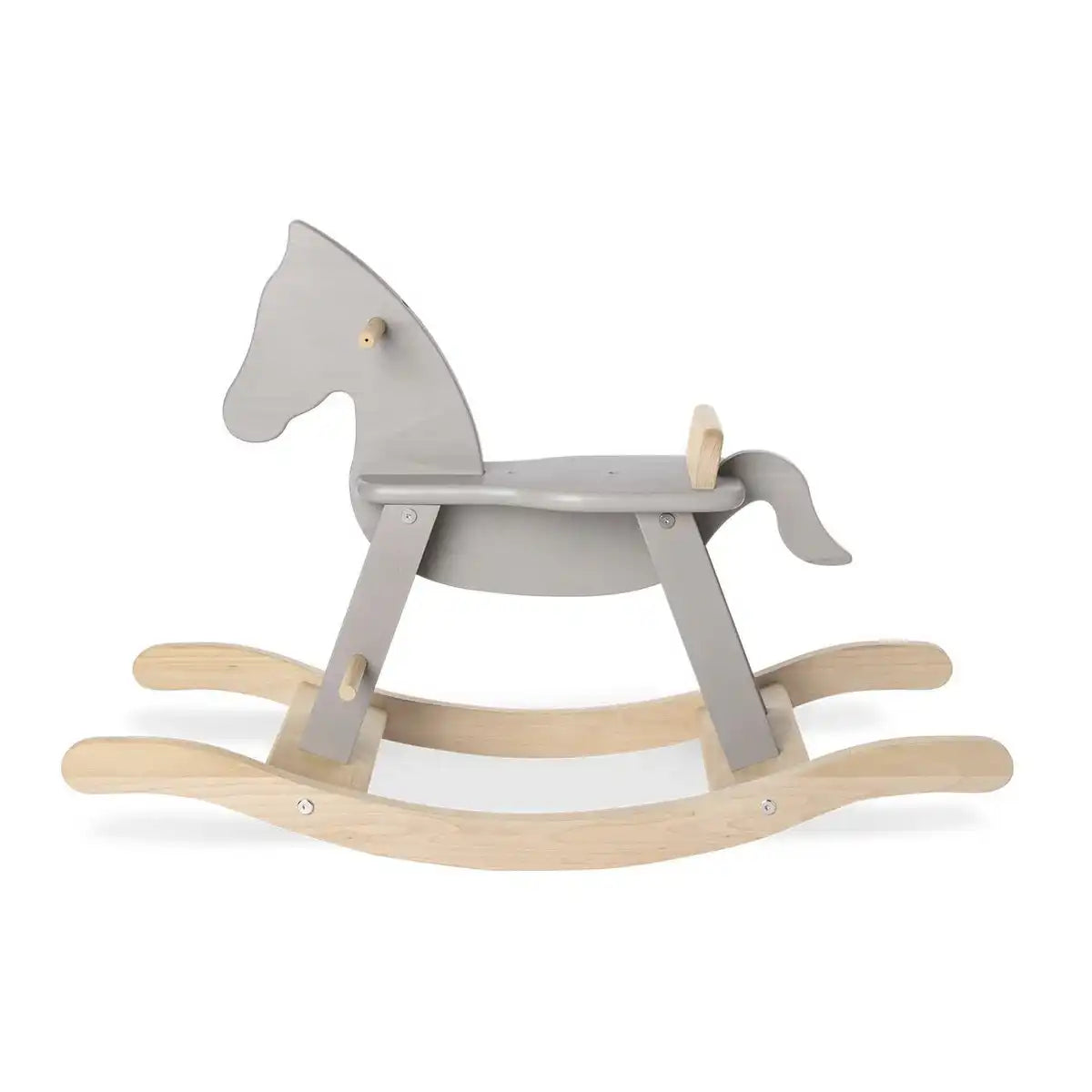Schaukelpferd 'Pinolino' mit Ring, grau/natur - HomeDesign Knaus