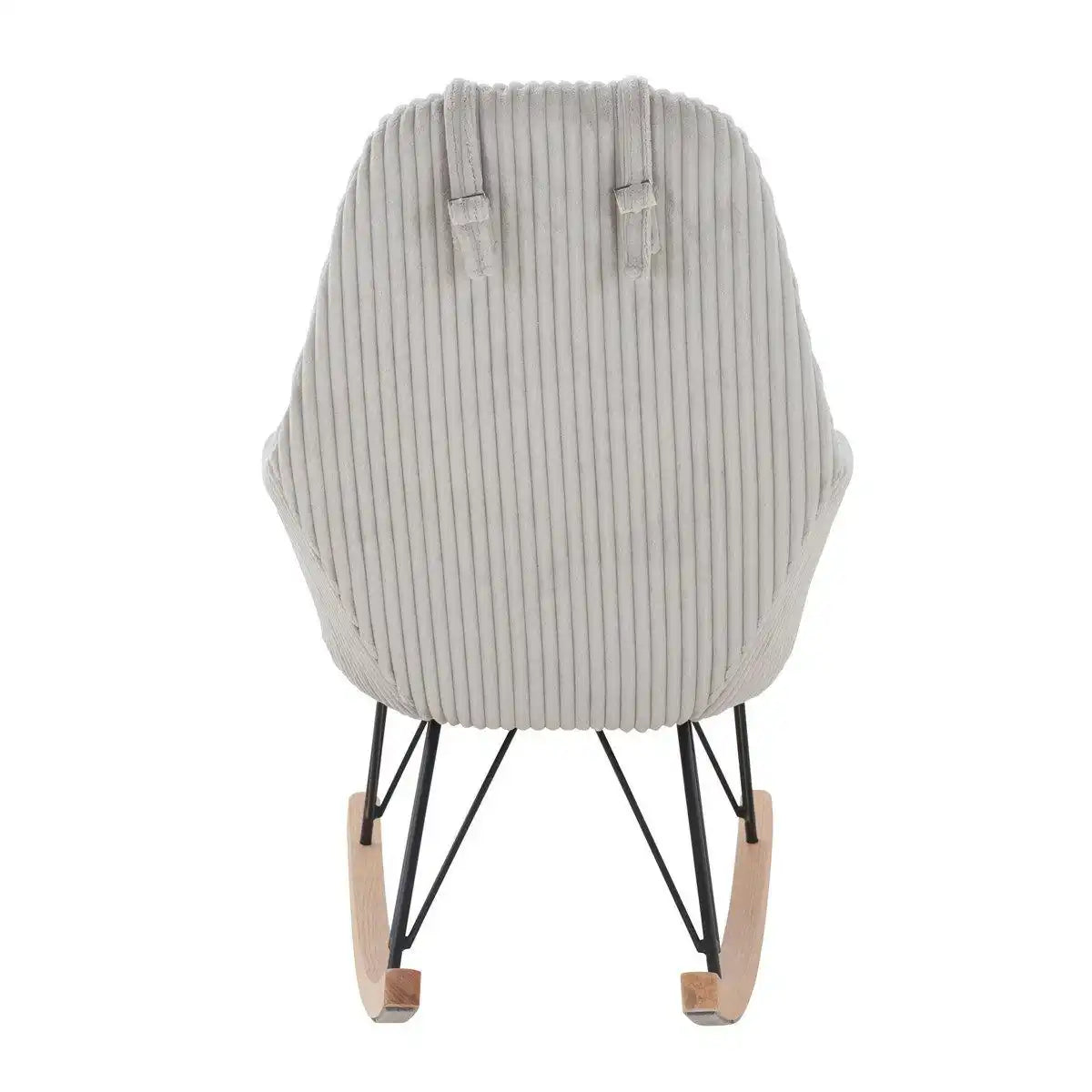 Schaukelstuhl Grau Texturstoff - HomeDesign Knaus