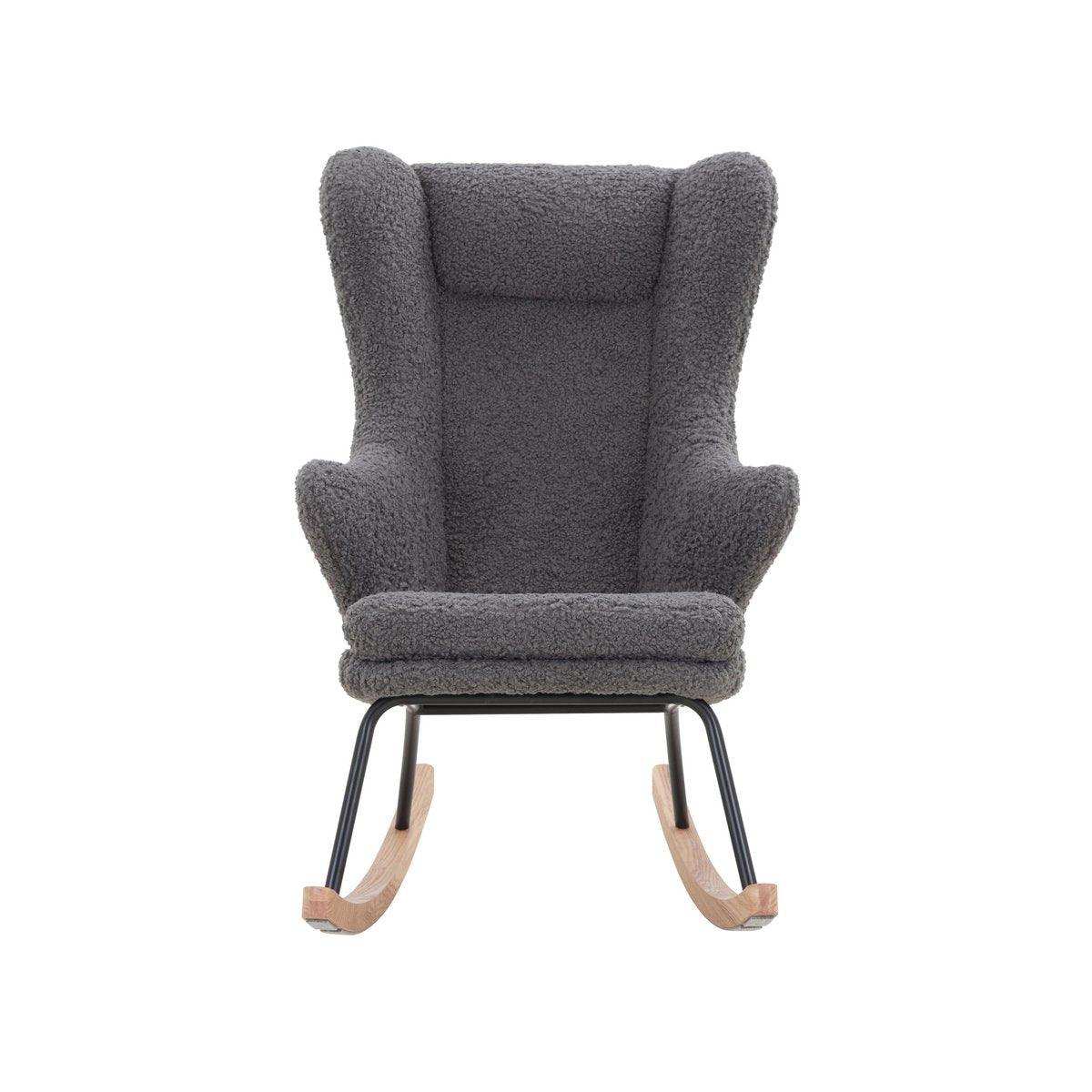 Schaukelstuhl Teddyfell Grau - HomeDesign Knaus