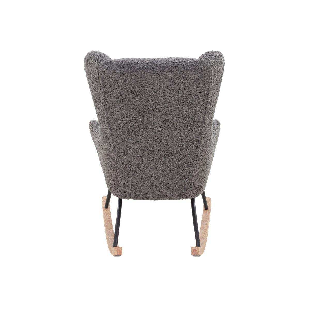Schaukelstuhl Teddyfell Grau - HomeDesign Knaus