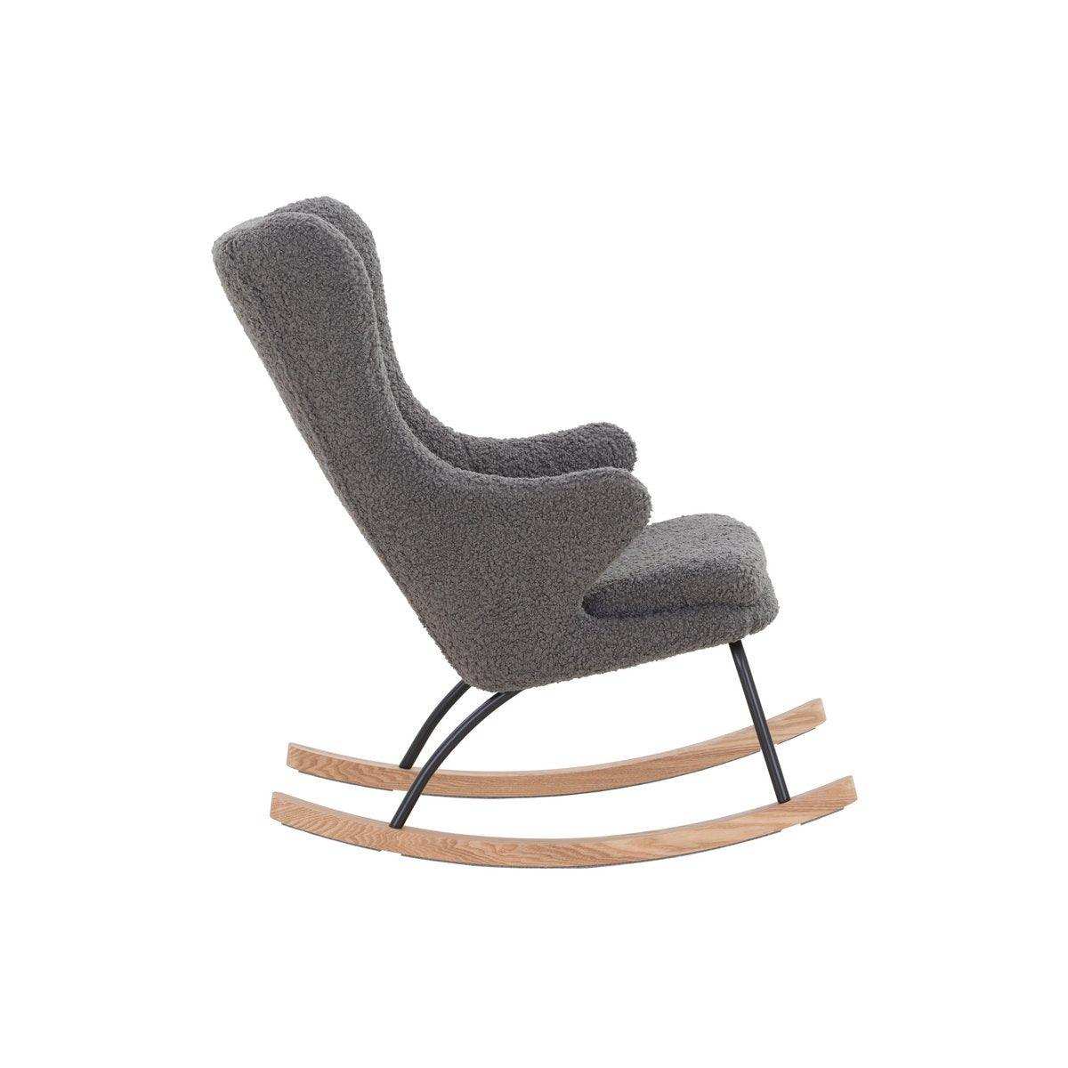 Schaukelstuhl Teddyfell Grau - HomeDesign Knaus