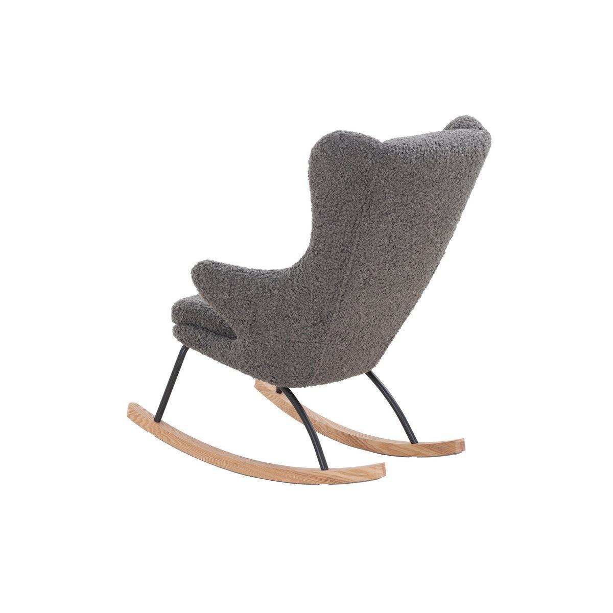 Schaukelstuhl Teddyfell Grau - HomeDesign Knaus