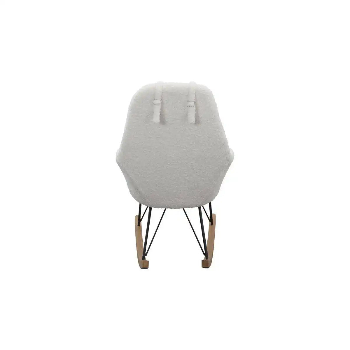 Schaukelstuhl Teddyfell weiß - HomeDesign Knaus