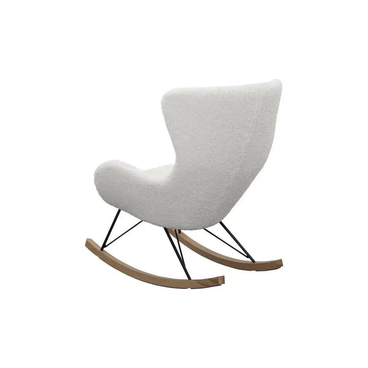Schaukelstuhl Teddyfell weiß - HomeDesign Knaus