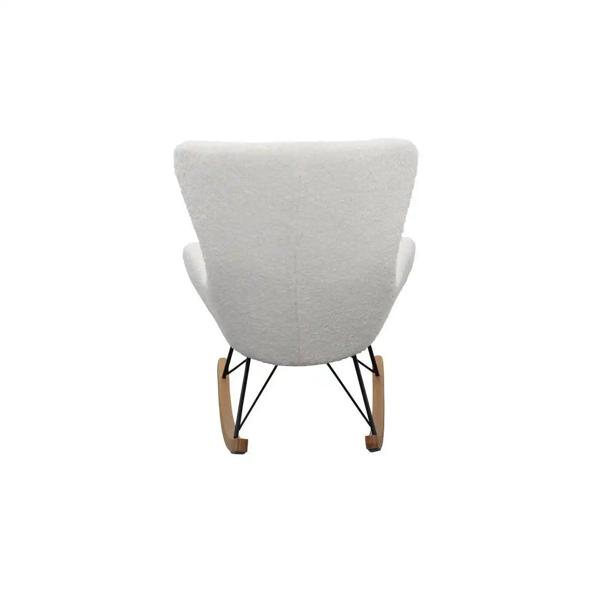Schaukelstuhl Teddyfell weiß - HomeDesign Knaus