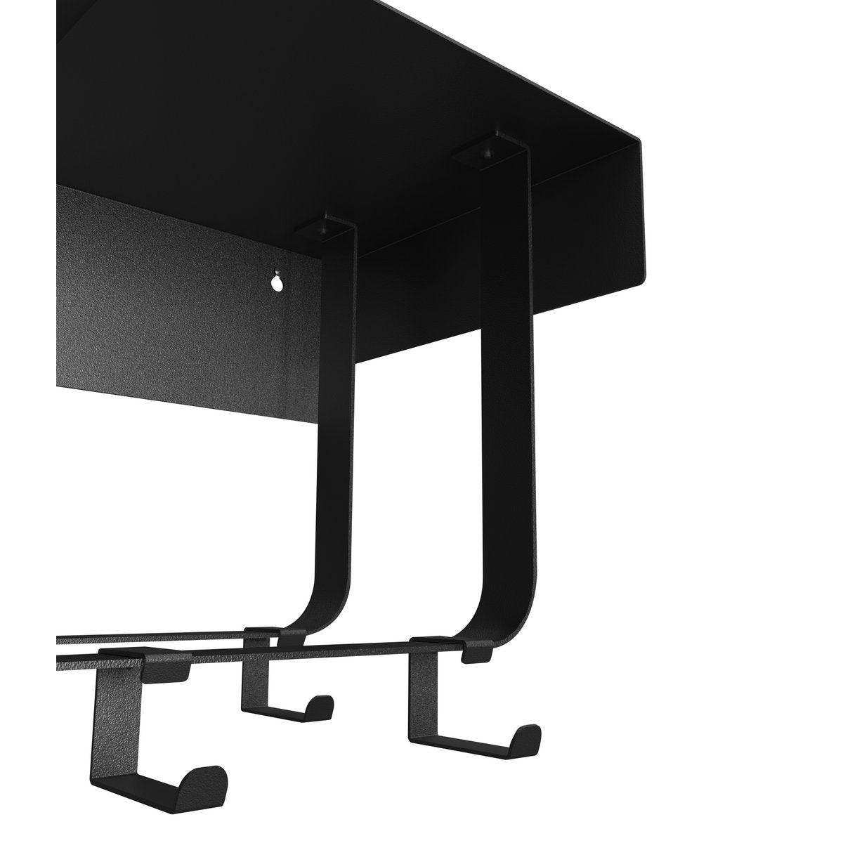 Schicht Wandgarderobe mit Hutablage 8 Kleiderhacken - HomeDesign Knaus
