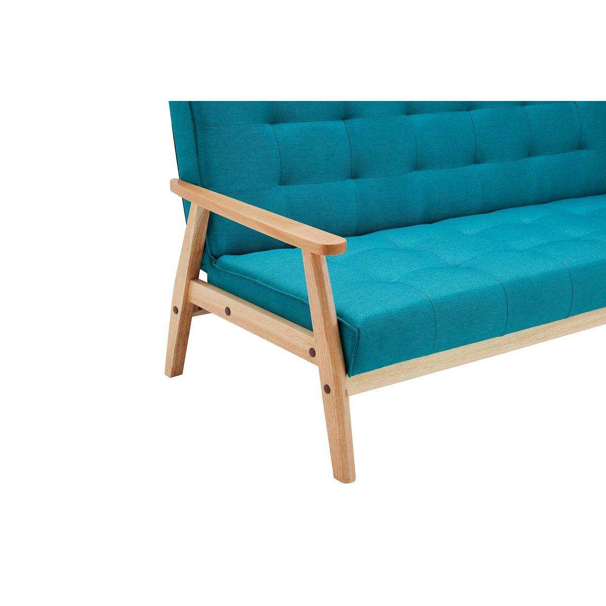 Schlafsofa skandinavisch Strukturstoff petrol - HomeDesign Knaus