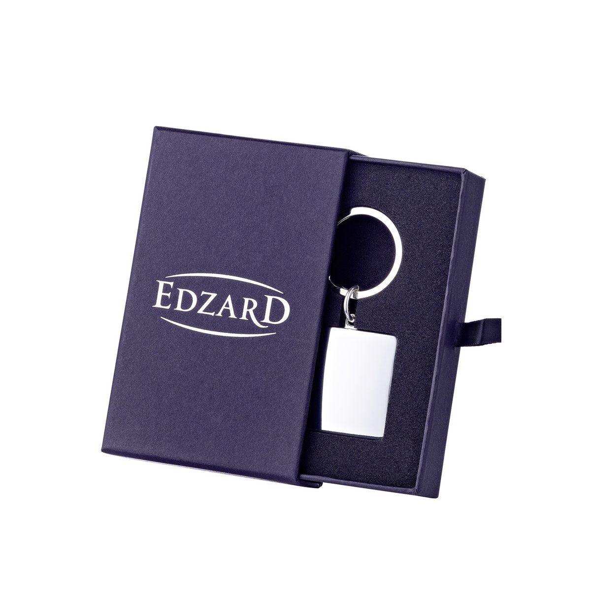 Schlüsselanhänger Quadro für 2 Fotos 3 x 3 cm, zum Aufklappen, edel versilbert, anlaufgeschützt - HomeDesign Knaus