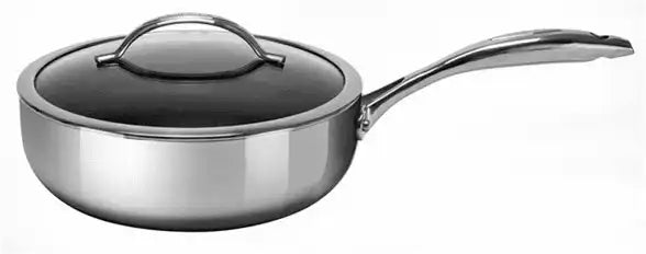 Schmorpfanne mit Deckel Mehrschichtmaterial Ofenfest Fettfreies Braten HaptIQ - HomeDesign Knaus
